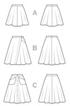 Fiore Skirt Sewing Pattern-Sewing Patterns-de Linum