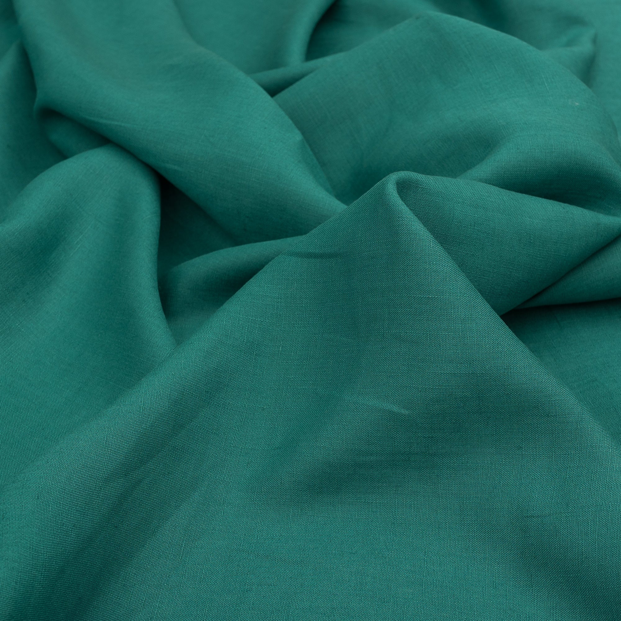 Forest Green 100% Linen Fabric