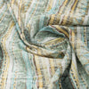 Geometric Stripe Linen Blend Fabric