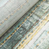 Geometric Stripe Linen Blend Fabric