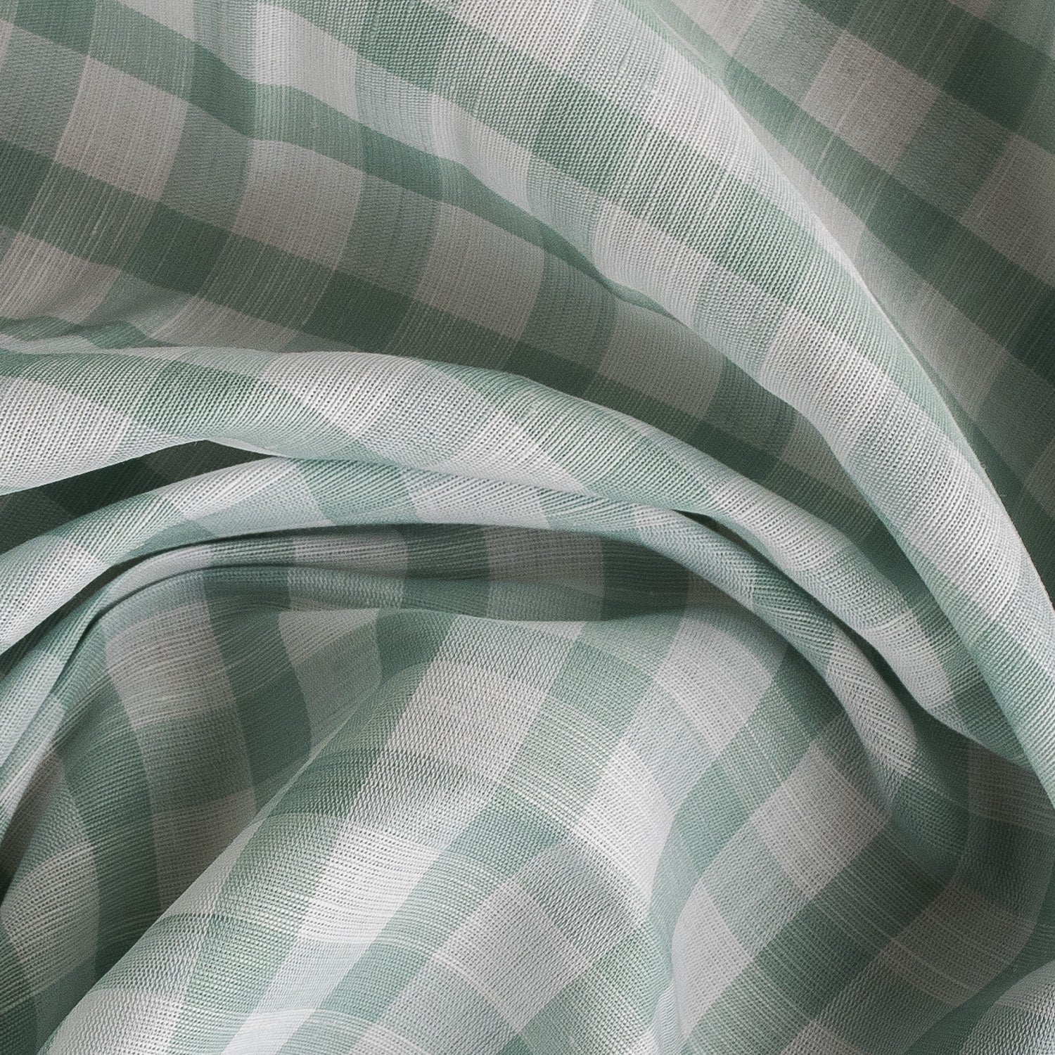 Lightweight Gumtree Gingham LinenCotton Fabric 110 GSM, 147 CM Width