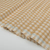 Honey Gingham 100% Linen Fabric