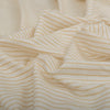 Honey Wheat Stripe 100% Linen Fabric