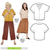 Joan Woven Top Multi-Size Sewing Pattern - hard copy-Sewing Patterns-Style Arc-10-22-de Linum