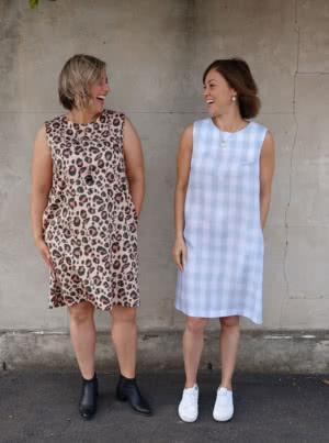 June Sheath Dress Multi-Size Sewing Pattern - hard copy