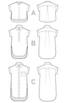 Kalle Shirt + Shirtdress Pattern
