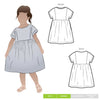 Lacey Kids Dress Multi-Size Sewing Pattern - hard copy-Sewing Patterns-Style Arc-1-8-de Linum