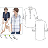 Lennie Over-Shirt Multi-Size Sewing Pattern - hard copy-Sewing Patterns-Style Arc-4-16-de Linum