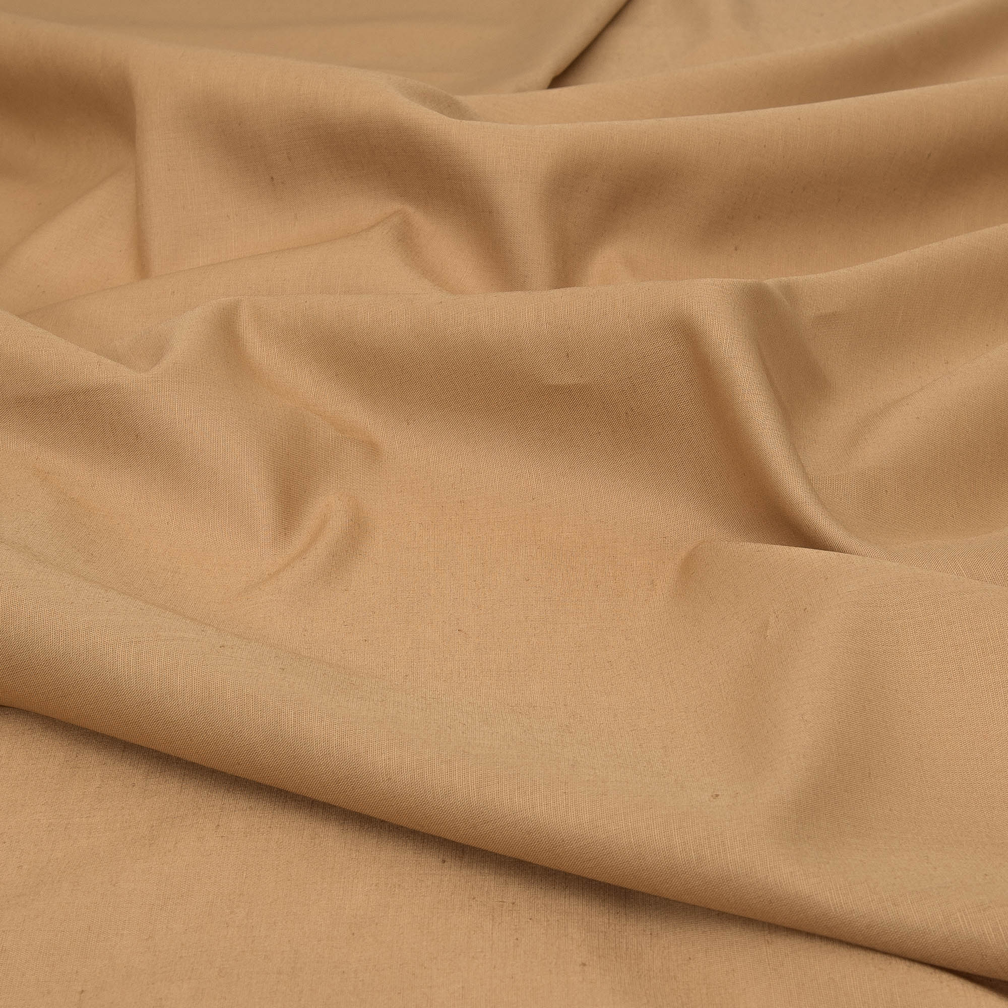 Light Brown Linen Blend Fabric