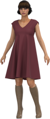 Lissy Flared Dress Multi-Size Sewing Pattern - PDF