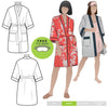 Loungewear Kimono/Robe Multi-Size Sewing Pattern - hard copy-Sewing Patterns-Style Arc-4-16-de Linum