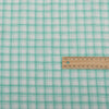 Mint Plaid 100% Linen Fabric