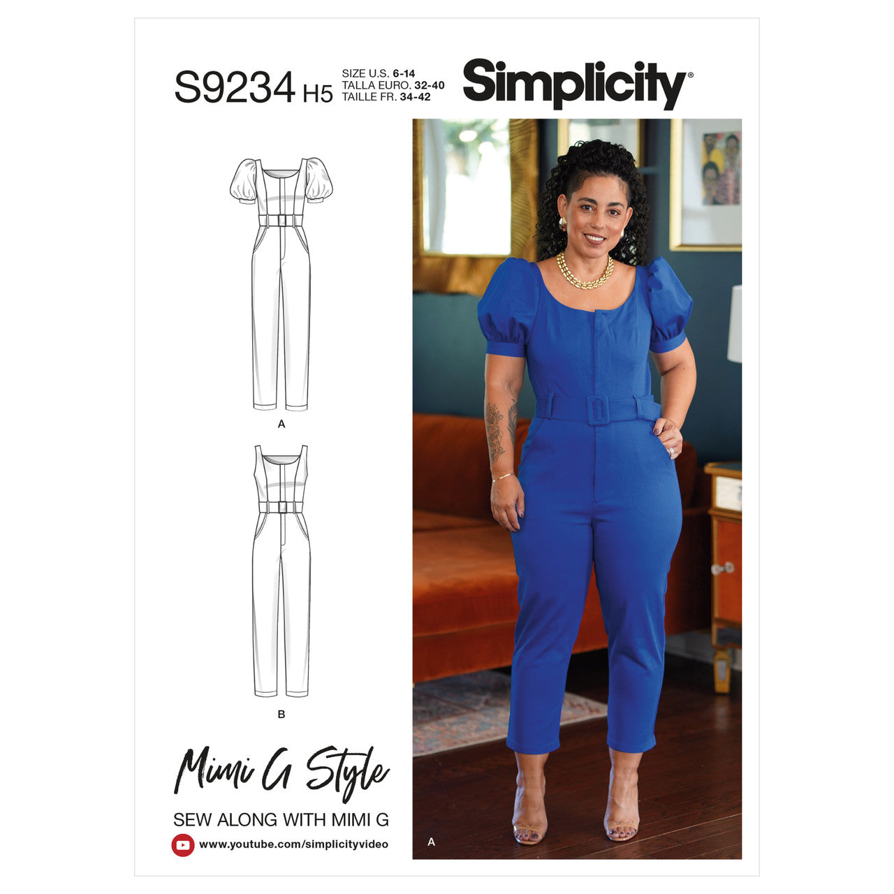 Misses' Jumpsuit S9234 Multi-Size Sewing Pattern