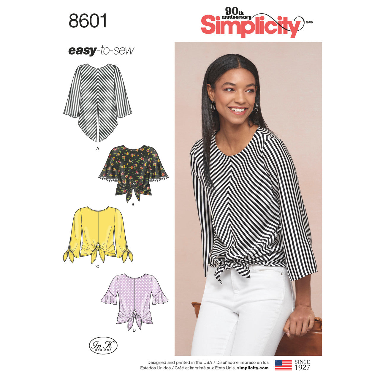 Misses' Pullover Tops S8601 Multi-Size Sewing Pattern