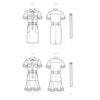 Misses' Shirt Dress with Belt Multi-Size Sewing Pattern