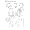Misses' Skirts and Knit Tops S8609 Multi-Size Sewing Pattern