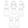 Misses' & Women's Tiered Dresses Multi-Size Sewing Pattern
