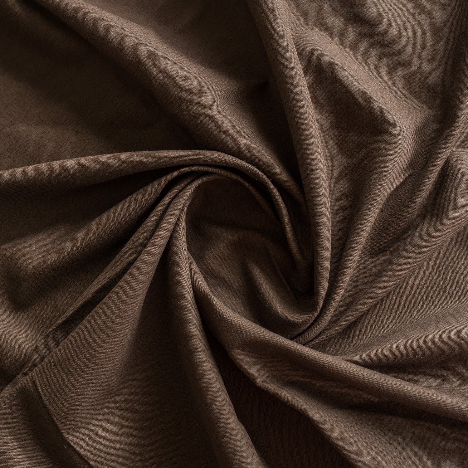 Mocha Brown Linen Blend Fabric
