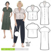 Monty Shirt And Dress Multi-Size Sewing Pattern - hard copy