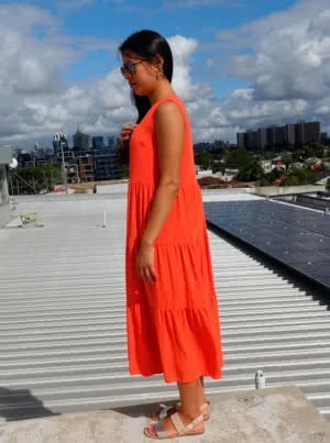 Nova Midi Dress Multi-Size Sewing Pattern - hard copy