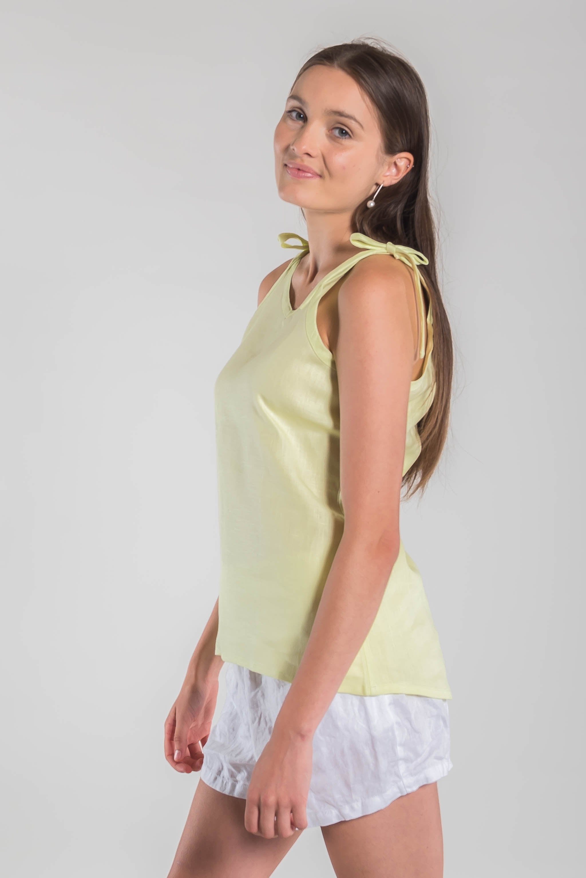 On and About Pure Linen Top
