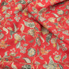 Oriental Flower Linen Print 100% Linen Fabric