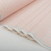Peach Sorbet Stripe 100% Linen Fabric