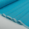 Pop of Blue Plaid 100% Linen Fabric