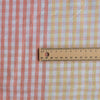 Rainbow Gingham 100% Linen Fabric