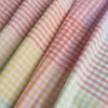 Rainbow Gingham 100% Linen Fabric