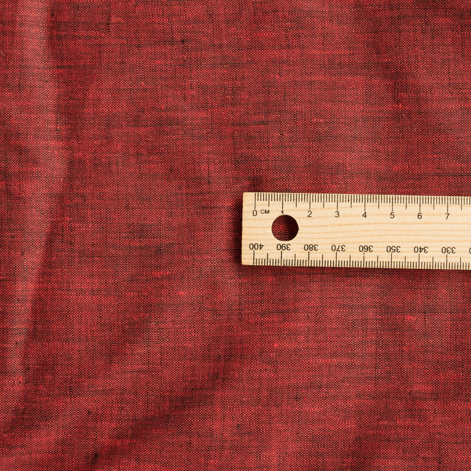 Red Linen Example Red Velvet Two Tone Linen Fabric - Lightweight & Yarn-Dyed | de Linum