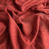 Red Velvet Two Tone 100% Linen Fabric