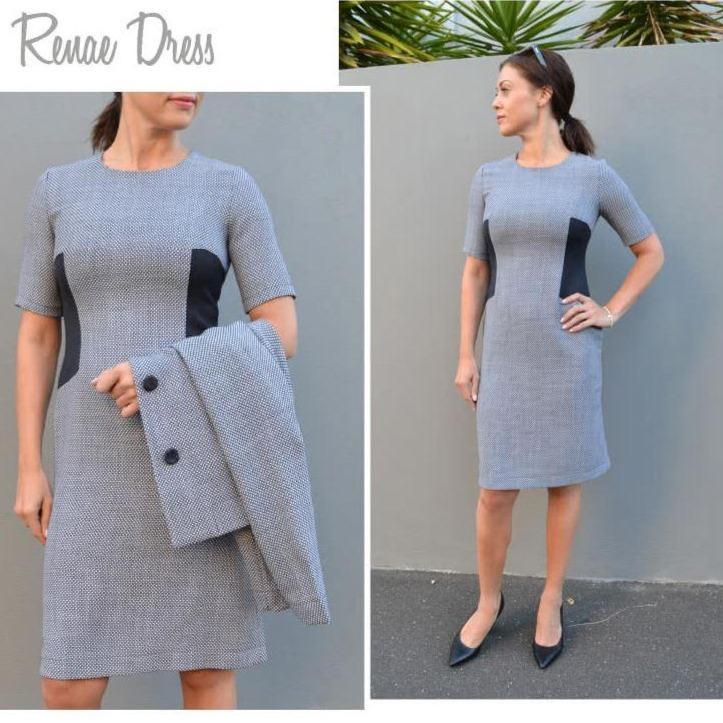 Renae Woven Dress Multi-Size Sewing Pattern - hard copy