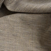 Salt and Pepper Striped 100% Linen Fabric