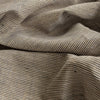 Salt and Pepper Striped 100% Linen Fabric