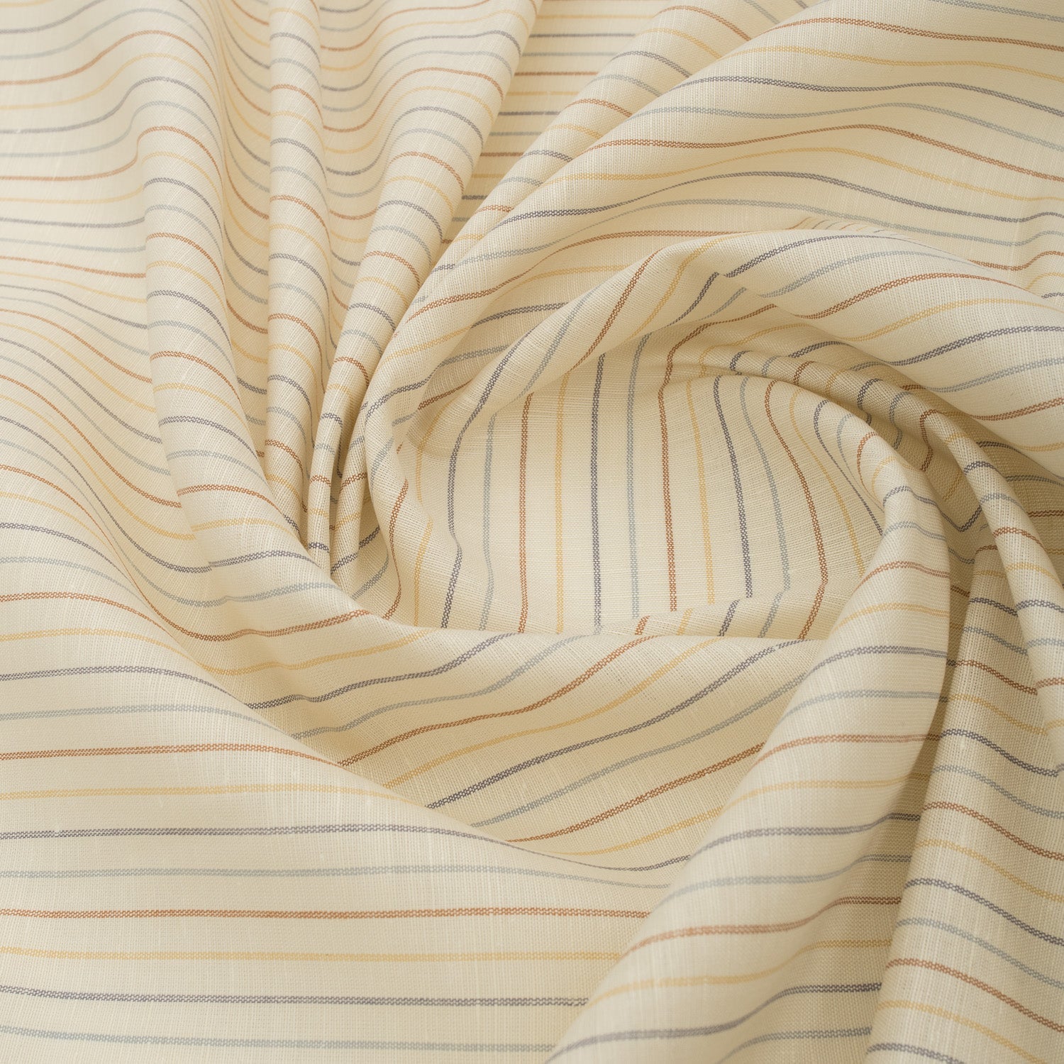 Seaside Stripe Linen Blend Fabric