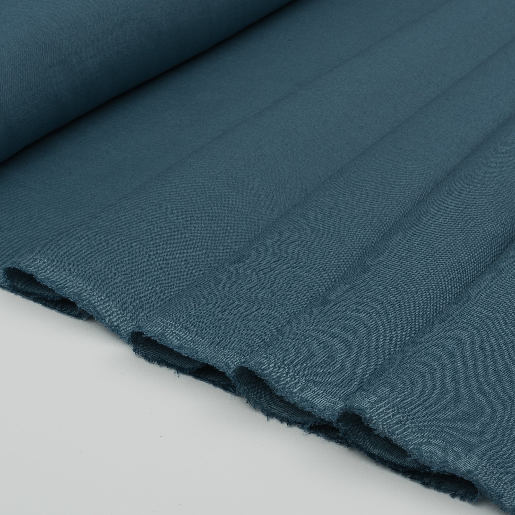 Steel Blue 100% Linen Fabric