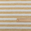 Striped Honey 100% Linen Fabric