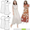 Trinnie Woven Dress Multi-Size Sewing Pattern - hard copy