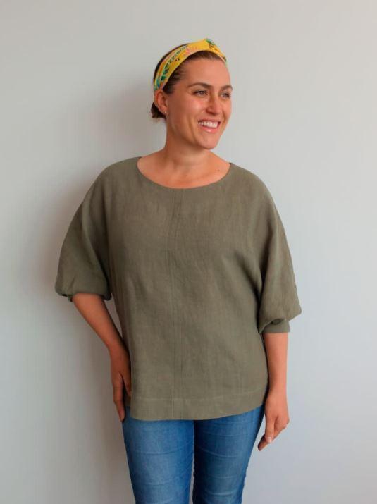 Wilma Woven Top Multi-Size Sewing Pattern - hard copy